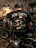 Premium T-Shirt "Smoking Skull" Schwarz Unisex