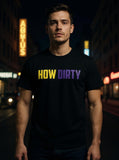 Premium T-Shirt "How Big" Schwarz Unisex