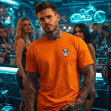 Premium T-Shirt "Totenkopf" Orange Unisex