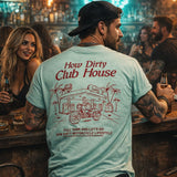 Premium T-Shirt "Club House" Pastellgrün Unisex