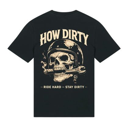 Premium T-Shirt "Smoking Skull" Schwarz Unisex