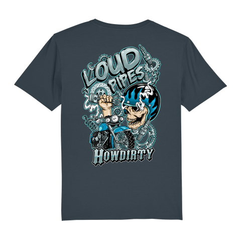 Premium T-Shirt "Loud Pipes" Dark Grey Unisex
