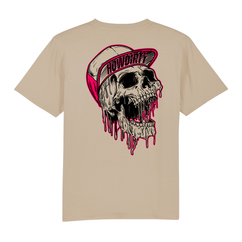Premium T-Shirt "Scary Skull" Sand Unisex