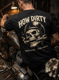 Premium T-Shirt "Smoking Skull" Schwarz Unisex