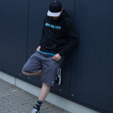 Hoodie Men "College look" Schwarz