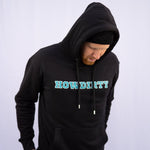 Hoodie Men "College look" Schwarz