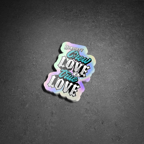 Sticker "Crew love" Hologramm